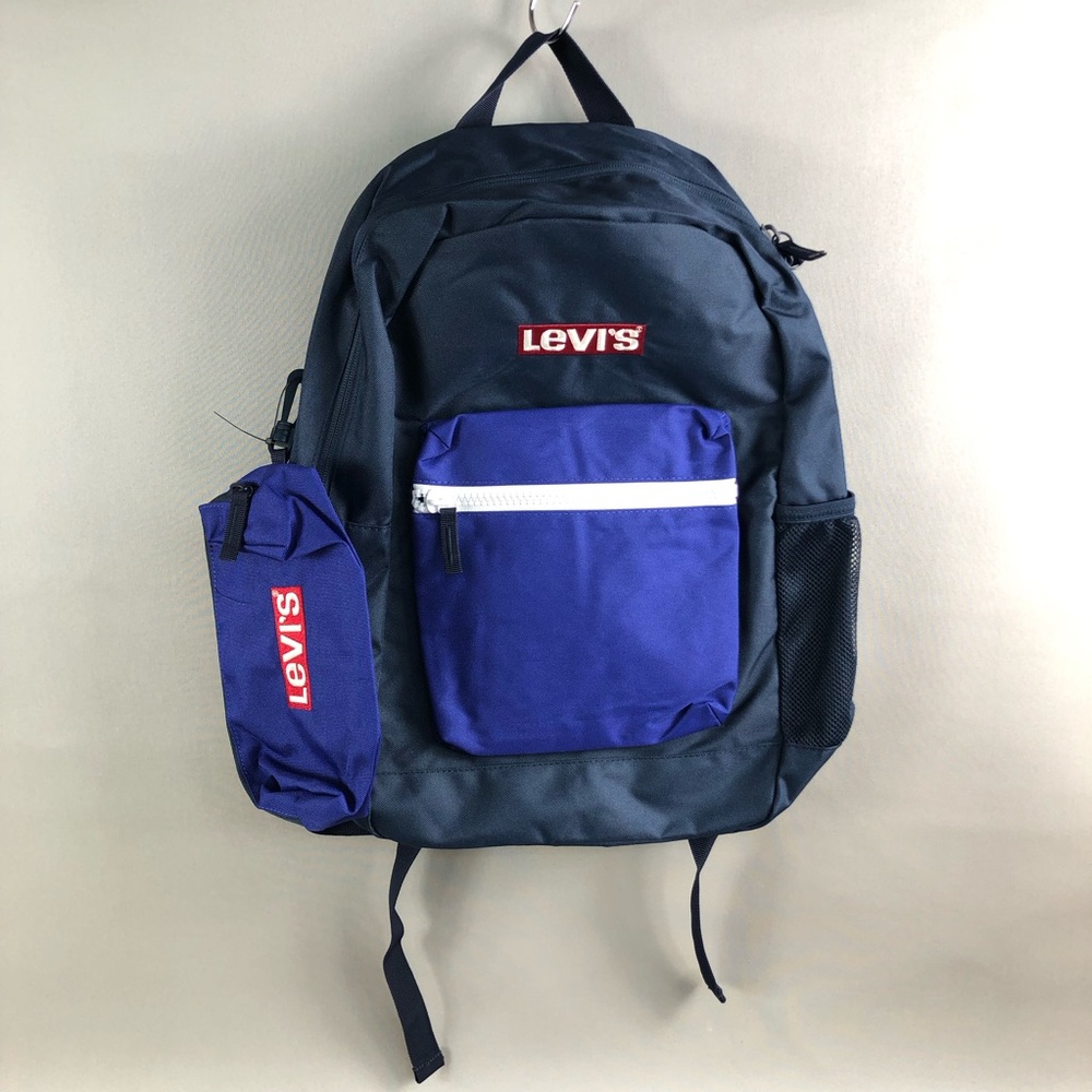 Levi's Boy’s Navy & Royal Blue Backpack with Pencil Pouch